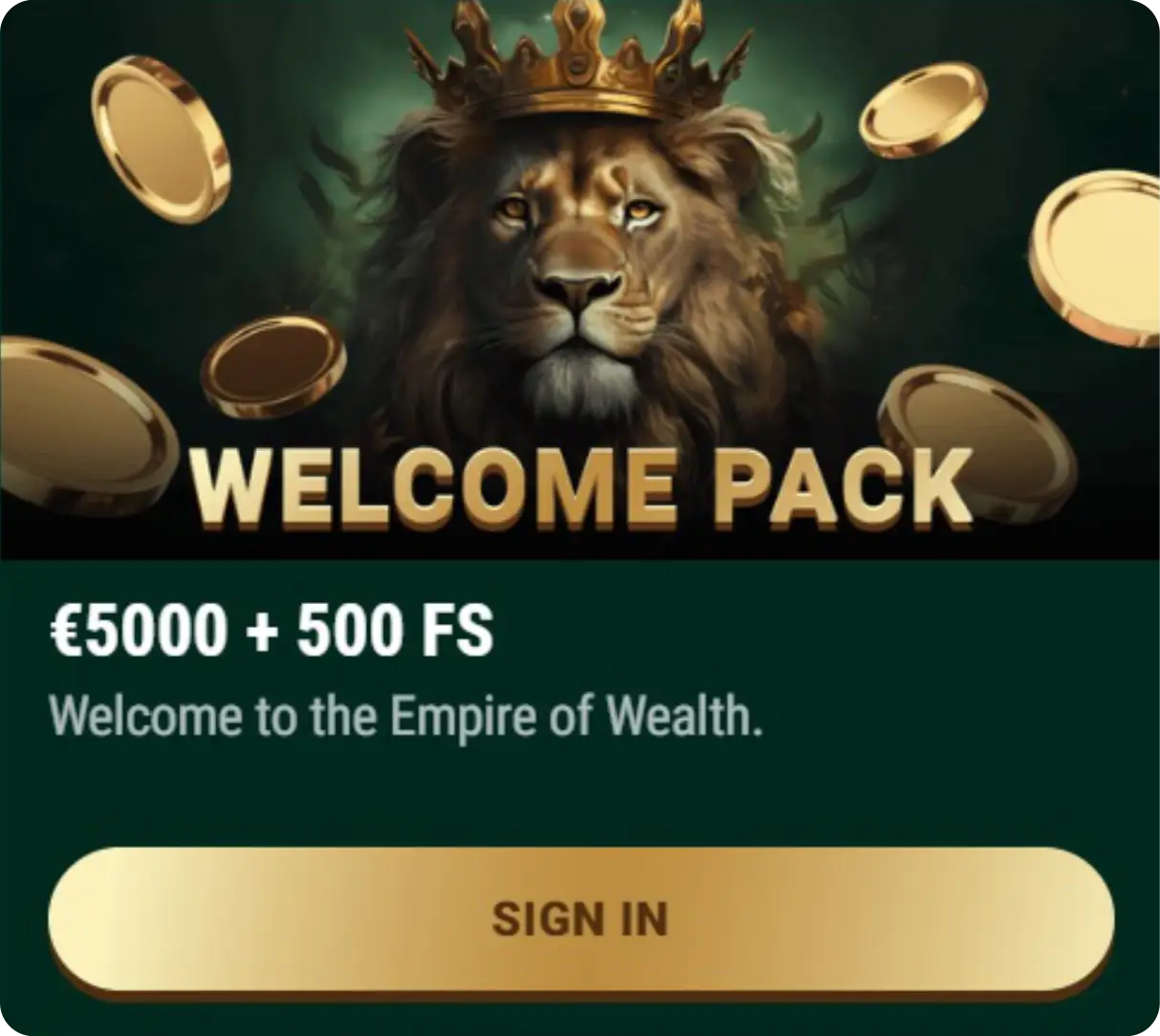 welcome bonus